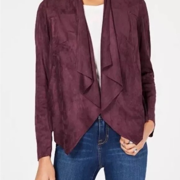Women's Suede Faux Drape Jacket - kut from the Kloth small - Picture 1 of 8